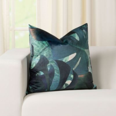 Smithsonian Royal Palms Velvet Throw Pillow-22 x 22