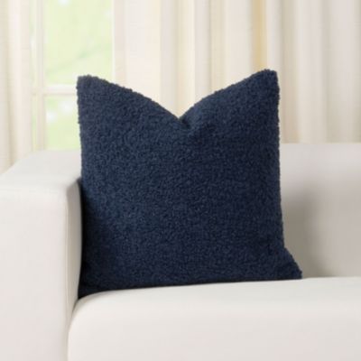 Siscovers Tiffany Indigo Boucle Textured Throw Pillow- x