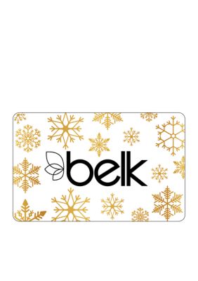 Gold Snowflakes Gift Card