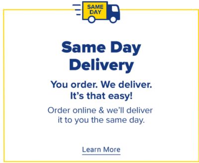 Same Day Delivery Across the U.S.
