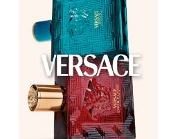 An image of a fragrance bottle. Shop Versace.