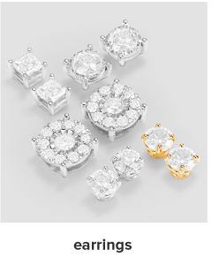 Diamond studs in various sizes. Earrings. 