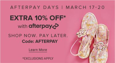Extra 10% off with afterpay.