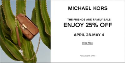 An image of a handbag. Michael Kors. Enjoy 25% off April 24 through May 11. Shop now. Exclusions apply.