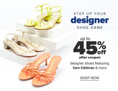 Step up your designer shoe game - Up to 40% off designer shoes from Steve Madden, Jack Rogers & more. Shop Now.