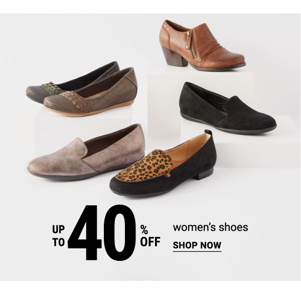 Up to 40% off women's shoes. Shop Now.