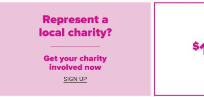 Represent a local charity? Get your charity involved now. Sign up. Donate online now! Donate at least $5 online and get a $10 coupon. No brand exclusions. Redeem October 9 through October 11. Donate now. 