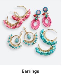 An image featuring a variety of earrings. Shop earrings