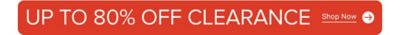 Up to 80% off clearance. Shop now.