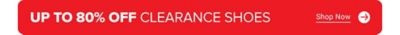 Up to 80% off clearance shoes. Shop Now