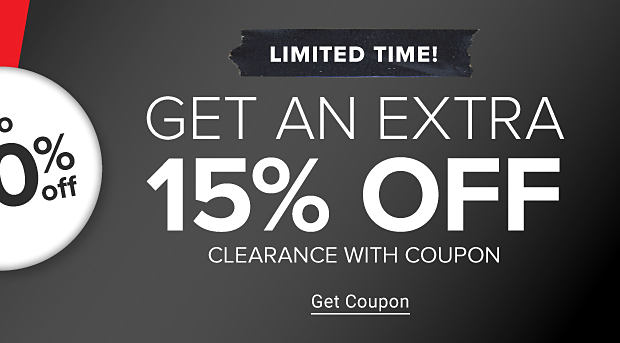 LIMITED TIME! Get an extra 15% off clearance With coupon 