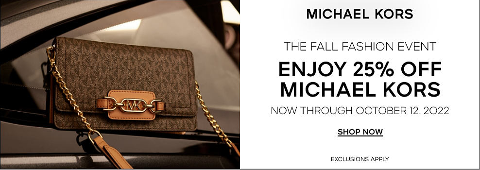 Brown leather handbag with logo print. Michael Kors. Enjoy 25% off Michael Kors now through October 12, 2022. Shop Now Exclusions Apply. 