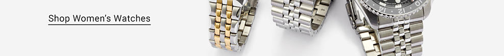 What a bright time. An image of three watches. Shop women's watches.