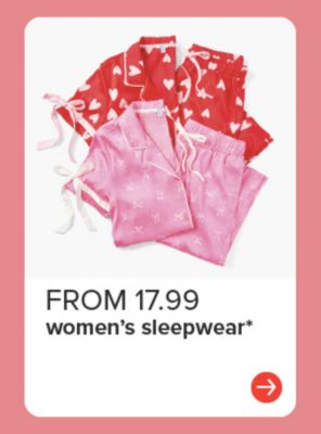 From 17.99 women's sleepwear.
