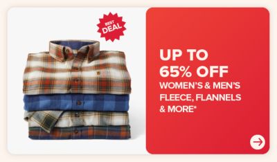 From 9.99 women's and men's fleece, flannels and more. Various flannel shirts.