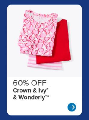 Image of red and pink shirts. 60% off Crown and Ivy and Wonderly.