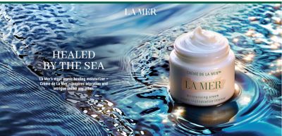 A container of La Mer moisturizer. La Mer. Healed by the Sea. La Mer's most iconic healing moisturizer - Creme de La Mer - inspires adoration and intrigue unlike any other.