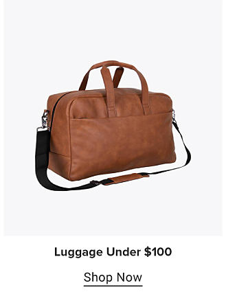 A brown duffel bag Luggage under $100. Shop Now.