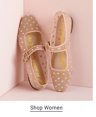 An image of a pair of flats. Shop women. 