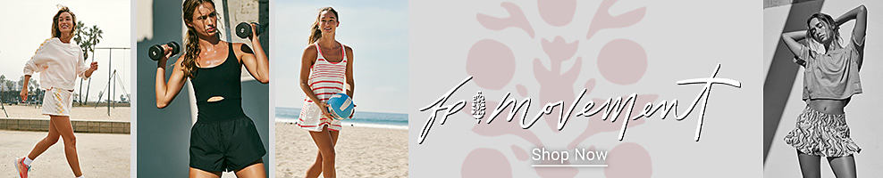 Free People Movement logo. Shop now.