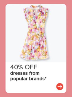 40% off dresses from popooluar brands.