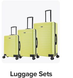 An image of three pieces of luggage. Luggage sets.