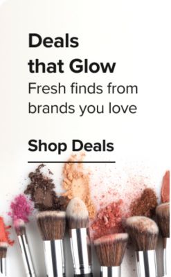 Deals that glow. Elevate your glam for less. Various makeup brushes. Shop now.