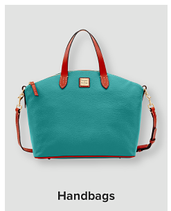 Teal handbag with a red strap. Handbags.