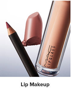 An image of Mac lip gloss and lip liner. Shop lip makeup.
