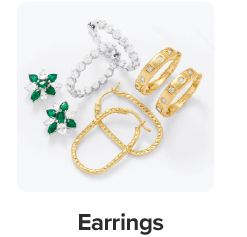 An image of an assortment of earrings. Earrings. 