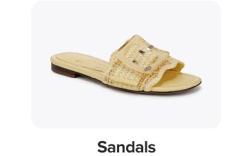 Image of a slide sandal. Sandals. 