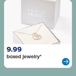 A boxed necklace. 9.99 boxed jewelry.