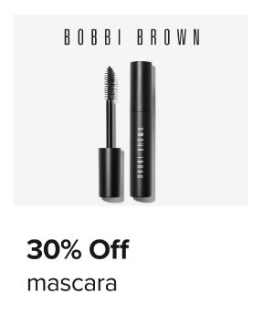 Bobbi Brown. An image of a tube of mascara. 30% off mascara. Shop now.