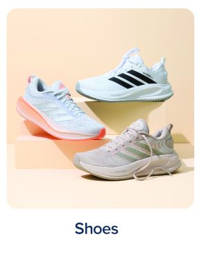 Shop shoes. Various pairs of sneakers.