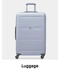 An image of a rolling suitcase. Shop luggage.