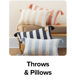 Various pillows. Shop throws and pillows. 