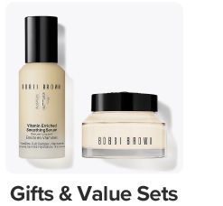 An image of two skincare products. Gifts and value sets.