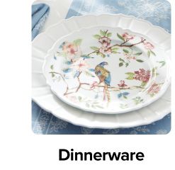 A plate with a design on it. Shop dinnerware. 