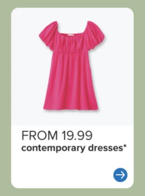 A pink dress. From 19.99 contemporary dresses.