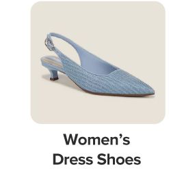 A light blue women's shoe. Shop women's dress shoes.