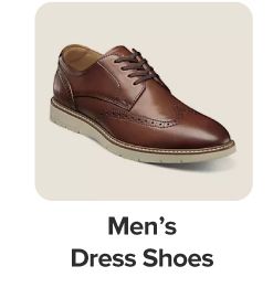 A brown leather dress shoe. Shop men's dress shoes.