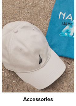 A tan Nautica hat. Shop accessories