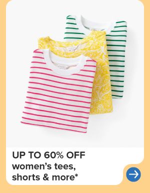 Three striped women's shirts. Up to 60% off women's tees, shorts and more.