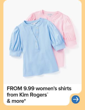 Light blue and pink shirts. From 9.99 women's shirts from Kim Rogers and more.
