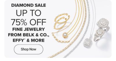 Diamond jewelry. Diamond sale. Up to 75% off fine jewelry. Shop now.