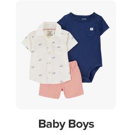 Shop baby boys. Various baby clothes. 