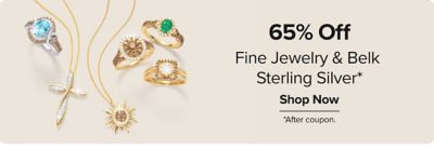 Various jewelry. 65% off fine jewelry and Belk Sterling Silver. Shop now. After coupon.