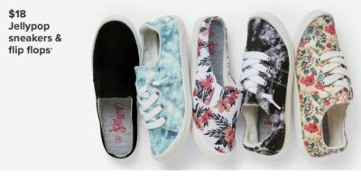 $18 Jellyop sneakers and flip flops.