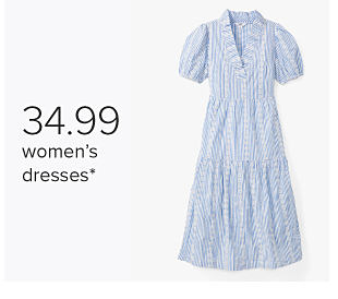 A blue women's dress. 34.99 women's dresses.