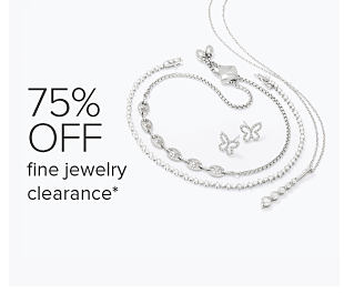 Diamond jewelry. 75% off fine jewelry clearance.